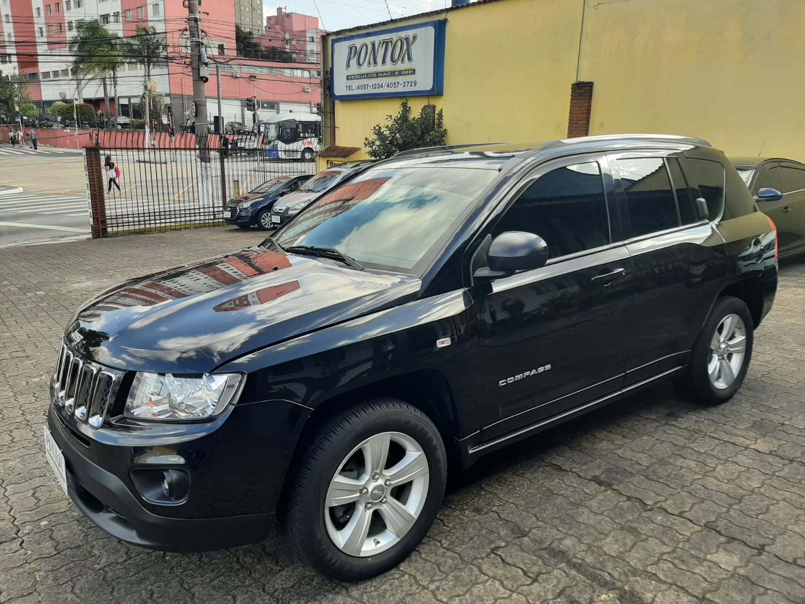 JEEP COMPASS 2.0 AUTOMATICA A GASOLOINA , 2012 , COM TETO SOLAR ,SUPER NOVA